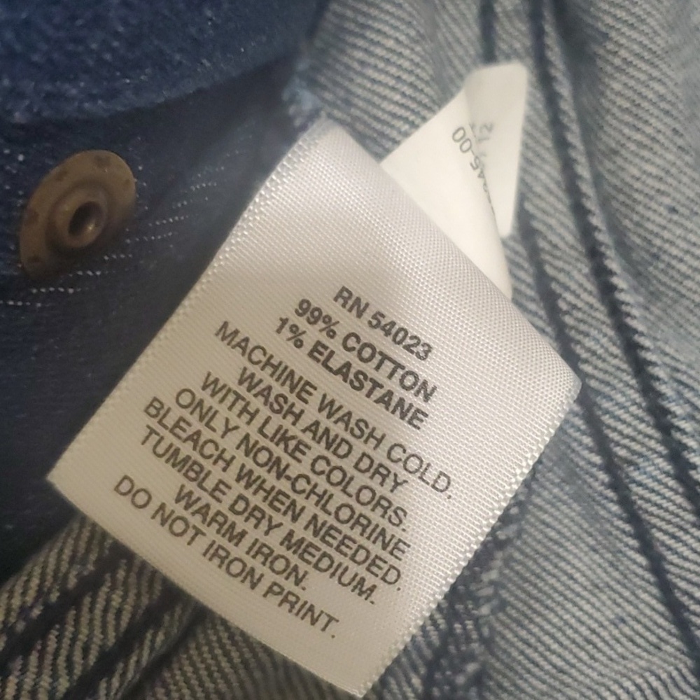 Gap Riding Jacket Kids Girls Size Medium M BLUE DENIM Ride Riding - Picture 13 of 14